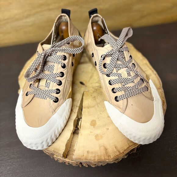 Zara Platform Sneakers Shoes Size US 9 EU 40 Canvas Cap Toe Textured Sole Casual - Picture 9 of 13